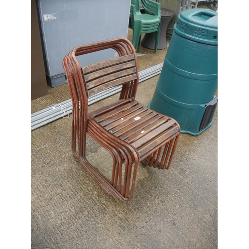 85 - 6 STACKING CHAIRS