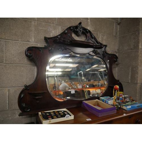 850 - OVERMANTLE MIRROR