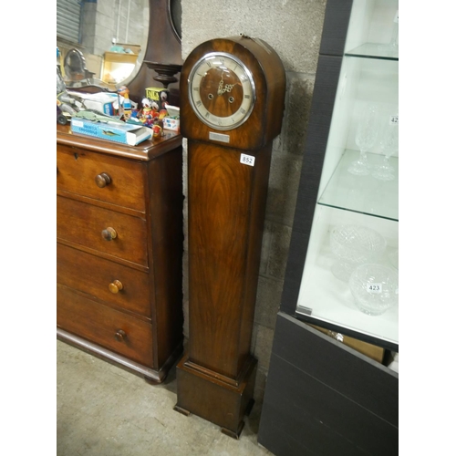 852 - WALNUT GRANDAUGHTER CLOCK