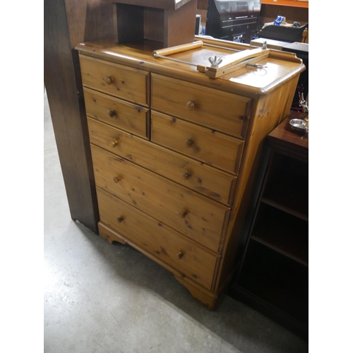 855 - PINE CHEST OF DRAWERS