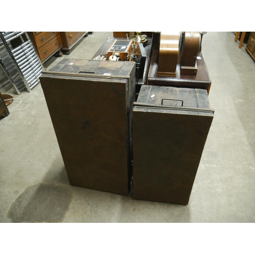 864 - 2 METAL TRUNKS INSCRIBED TO DR. H. NELSON