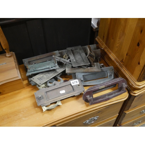 879 - LOT OF DOOR FURNITURE