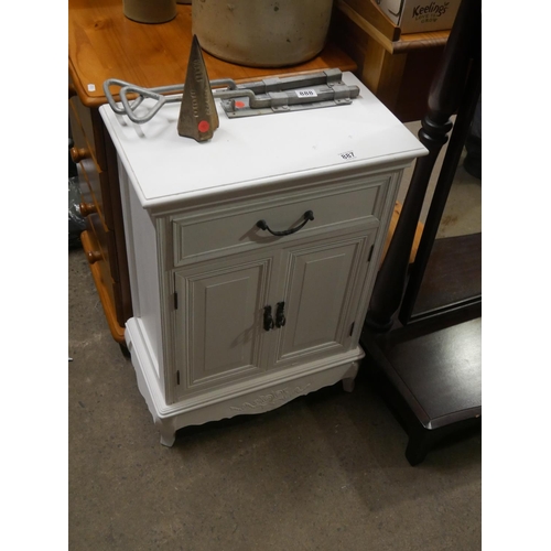 887 - PAINTED CABINET