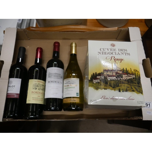 891 - BOX OF WINE