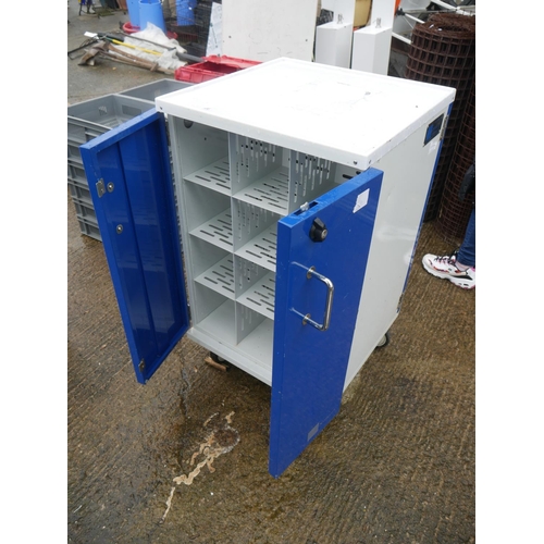 96 - STEEL DOUBLE SIDED CABINET