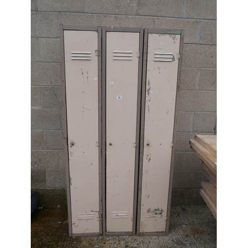 30 - 3 STEEL LOCKERS