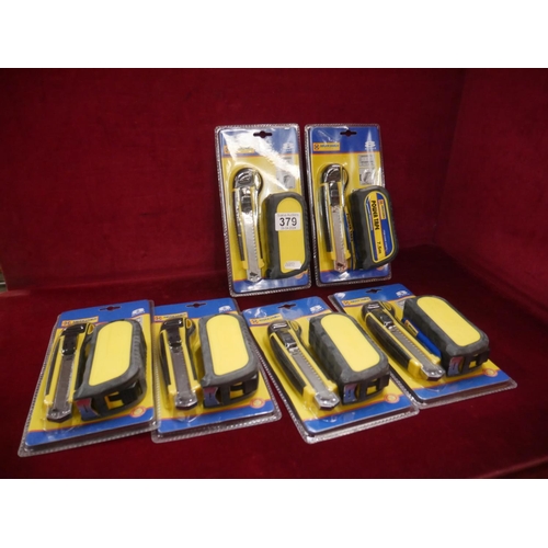 379 - STANLEY KNIFE & MEASURING TAPE SETS