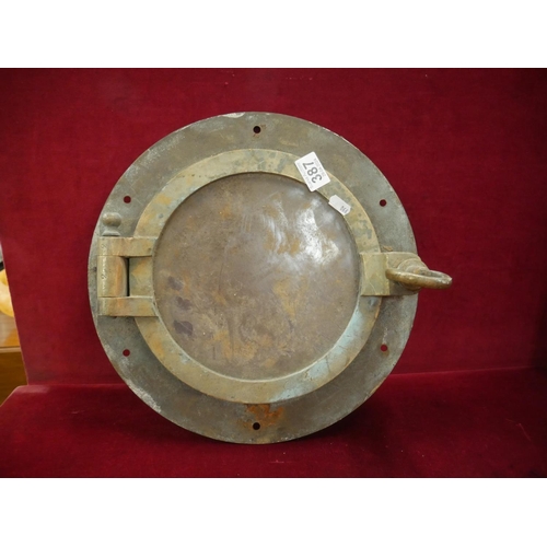 387 - BRASS PORTHOLE