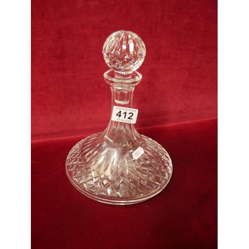 412 - WATERFORD SHIPS DECANTER