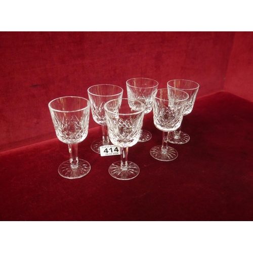 414 - 6 WATERFORD PORT GLASSES