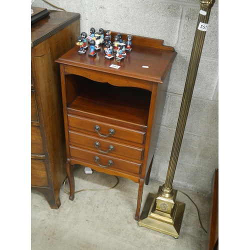 549 - MAHOGANY MUSIC CABINET