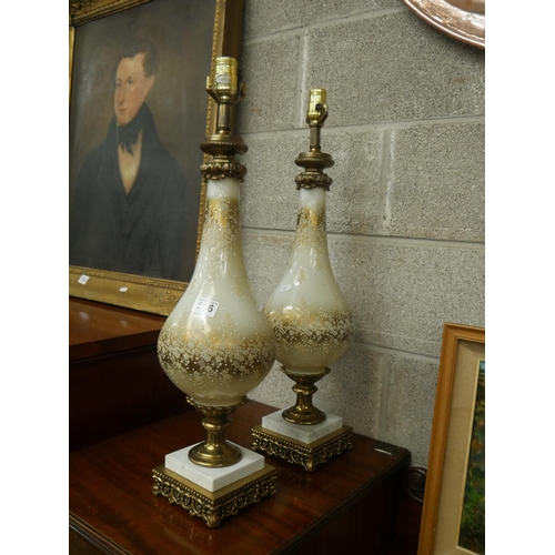 556 - PAIR OF DECORATIVE LAMPS