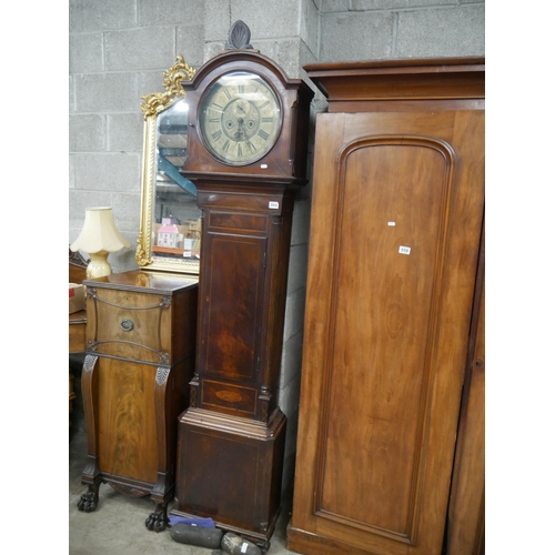 564 - GEORGIAN IRISH FRAN MANSFIELD GRANDFATHER CLOCK CORK