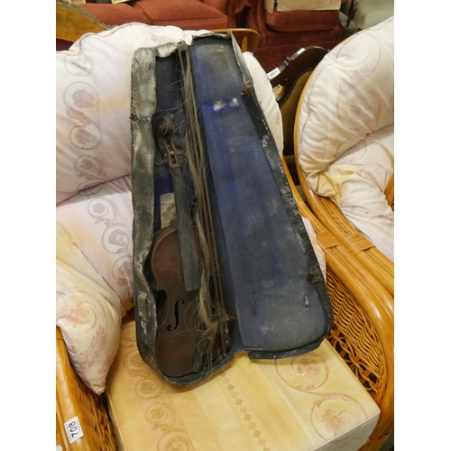 707 - OLD VIOLIN IN CASE