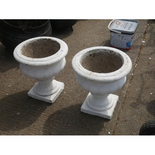 135 - 2 CONCRETE PLANTERS