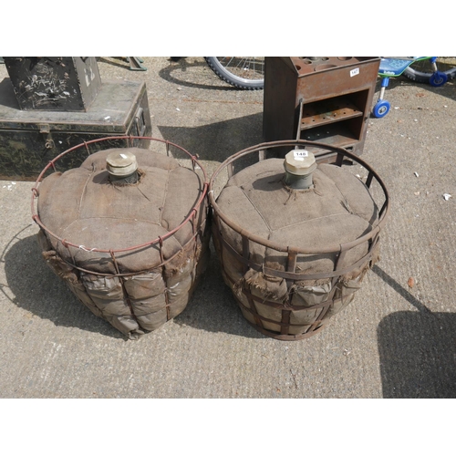 148 - 2 LARGE CARBOYS