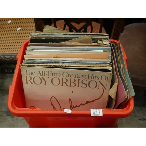 617 - BOX OF RECORDS