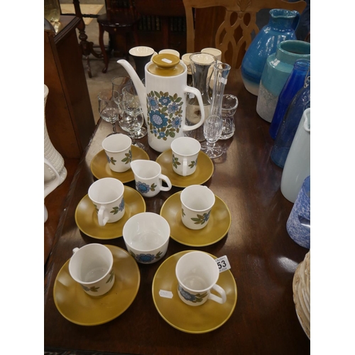 653 - RETRO COFFEE SET ETC