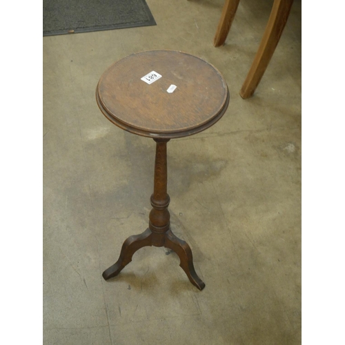 681 - VICTORIAN OAK WINE TABLE