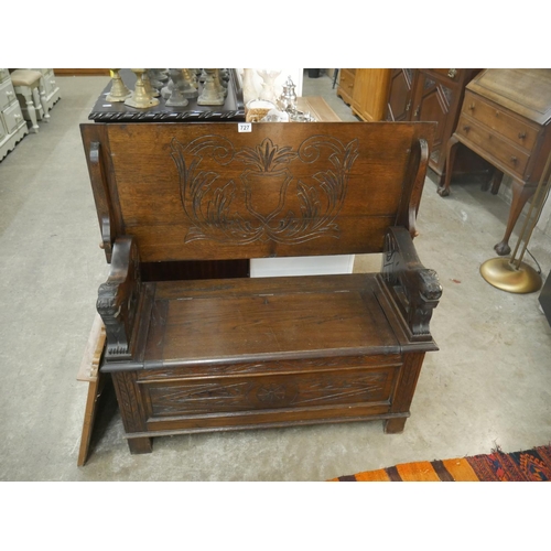 727 - OAK MONKS BENCH