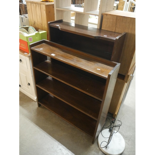 735 - 2 MAHOGANY BOOKCASES