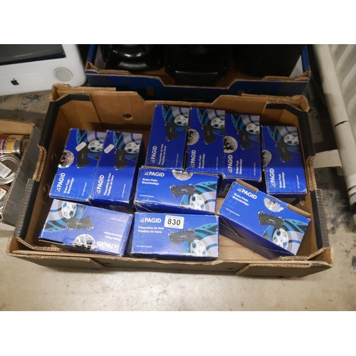 830 - BOX OF BRAKE PADS