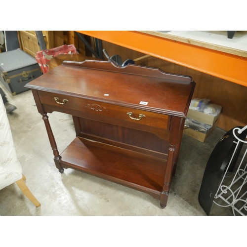 876 - MAHOGANY SIDE TABLE