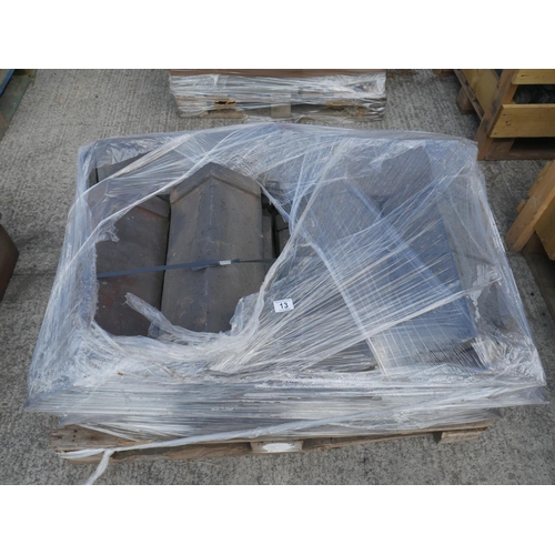 13 - PALLET OF RIDGE TILES