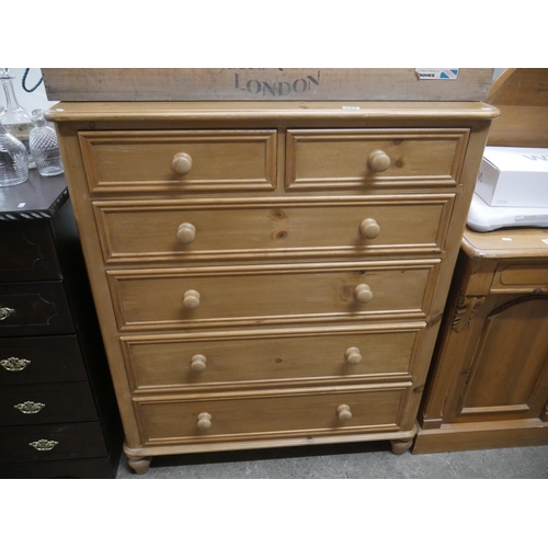 721 - PINE CHEST OF DRAWERS