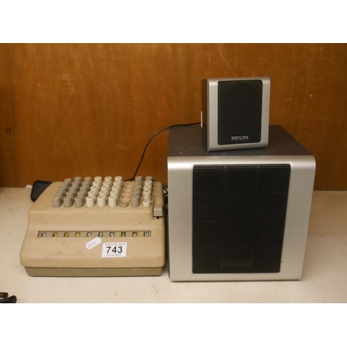 743 - COMPTOMETER PLUS 2 SPEAKERS