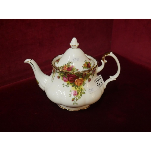 372 - SMALL OLD COUNTRY ROSE TEA POT