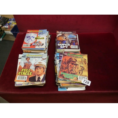 728 - LOT OF COMMANDO COMICS