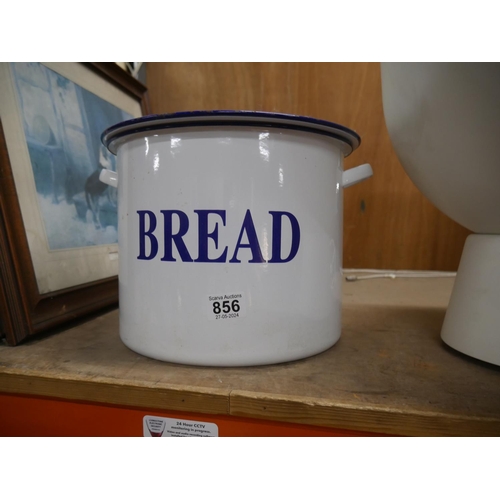 856 - ENAMEL BREAD BIN