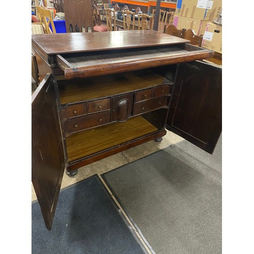 577 - GEORGIAN ESTATE CABINET WITH SECRET DRAWER