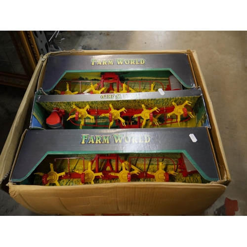 758 - BOX OF FARM TOYS