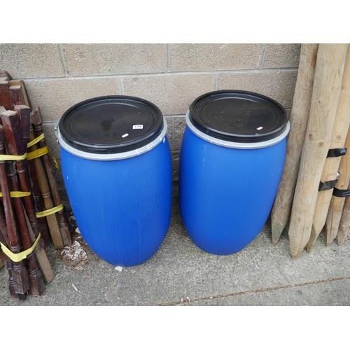 119 - 2 PLASTIC BARRELS