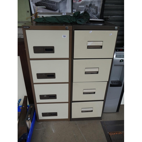 195 - 2 FILING CABINETS