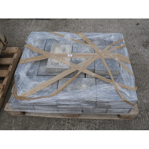 2 - PALLET OF PAVING BRICK