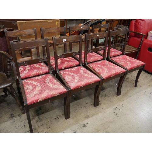 555 - SET OF 8 DINING CHAIRS