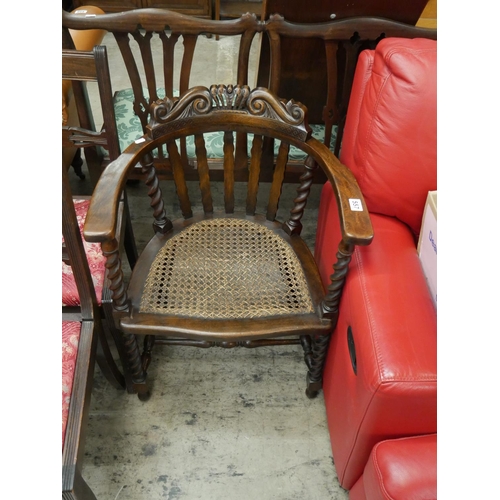 557 - OAK BERGER TUB CHAIR