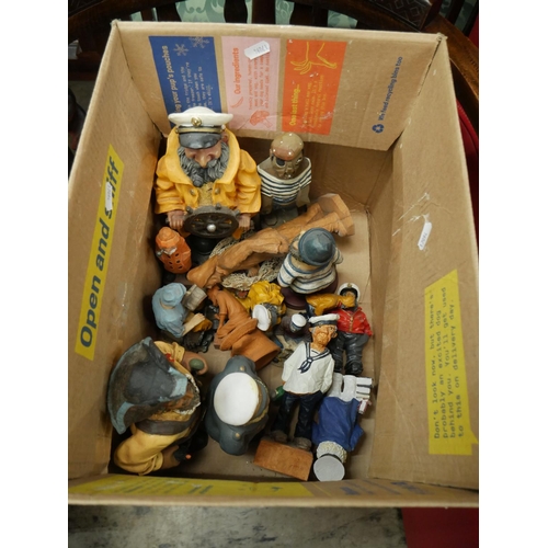 559 - BOX OF NAUTICAL FIGURES