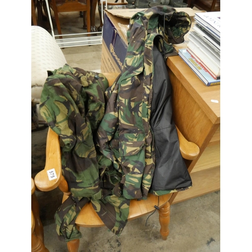 577 - CARRYMORE CAMOUFLAGE JACKET PLUS ANOTHER