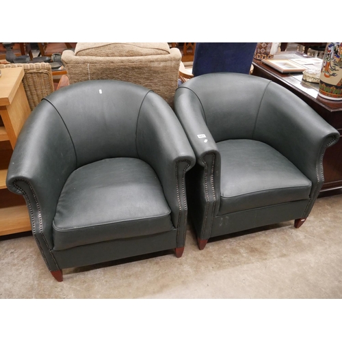 581 - PAIR OF TUB CHAIRS