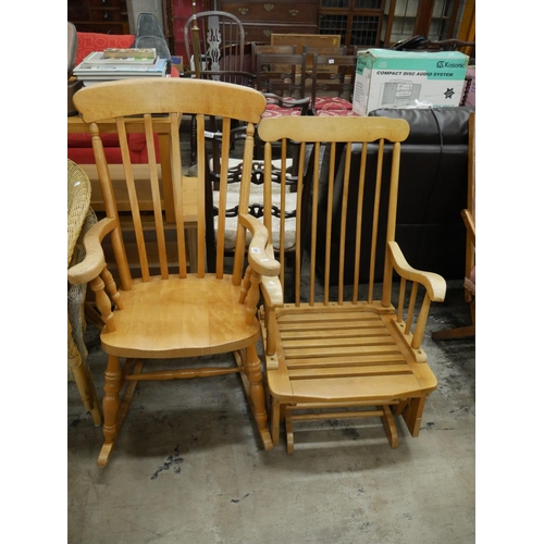 595 - 2 ROCKING CHAIRS