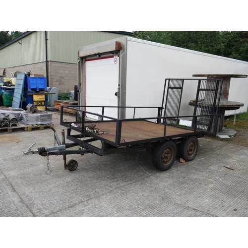 6 - TWIN AXLE TRANSPORTER TRAILER WITH ELECTRIC WINCH