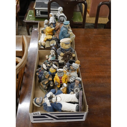 607 - 2 BOXES OF NAUTICAL ITEMS