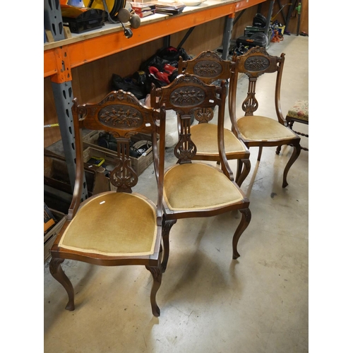 638 - 4 EDWARDIAN CHAIRS