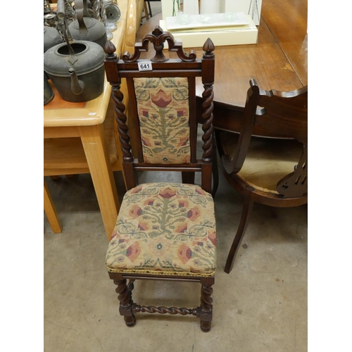 641 - TAPESTRY BARLEY TWIST CHAIR