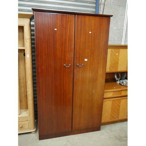 675 - MAHOGANY WARDROBE