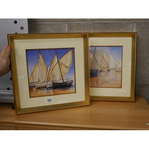 681 - 2 FRAMED PRINTS